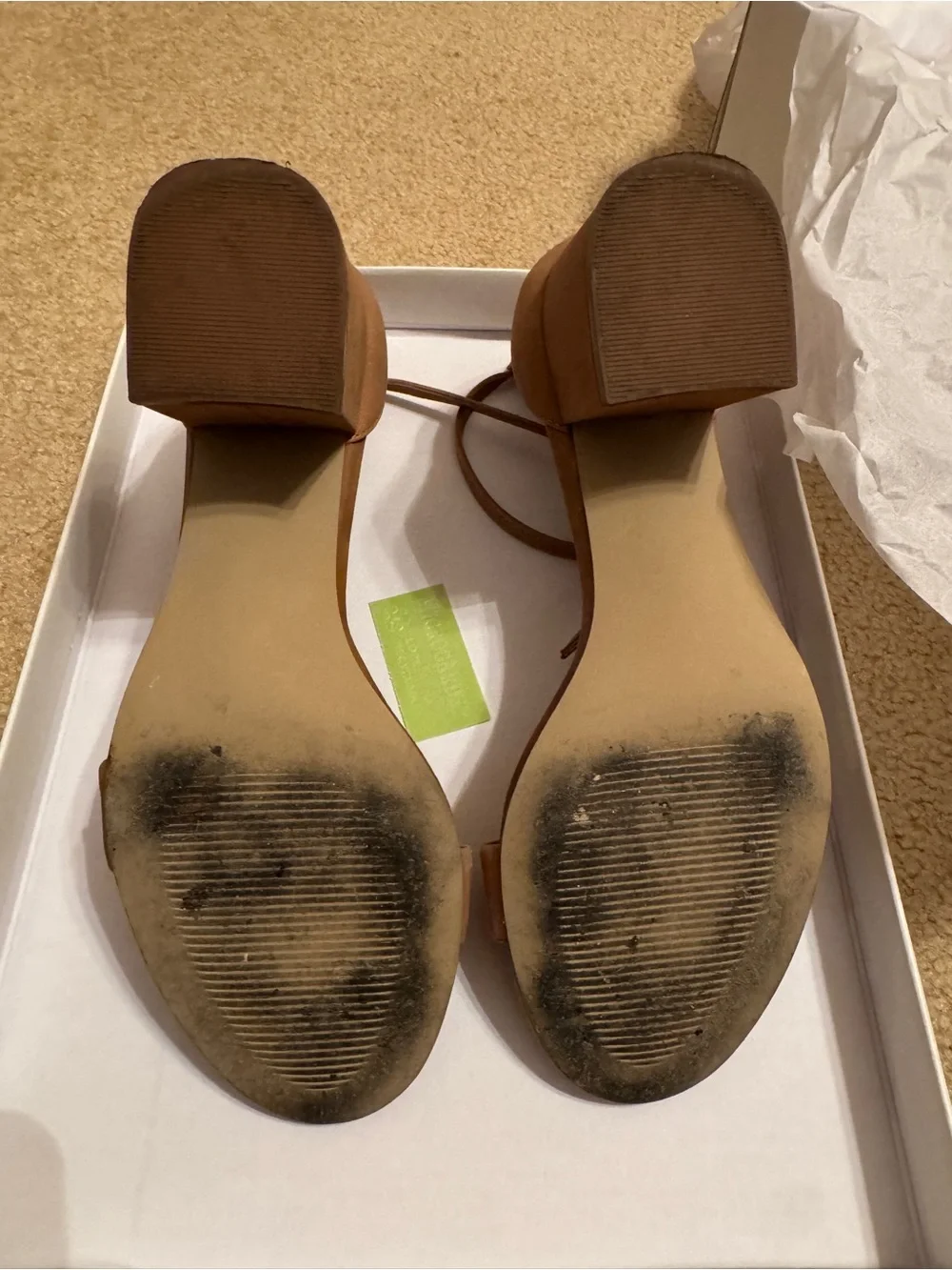 STEVE MADDEN IRENEE TAN NUBUCK SIZE 6